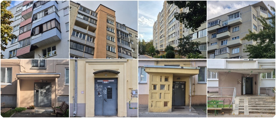 Старейшие панельные дома Минска по сериям (в том числе тем, что строятся и поныне)