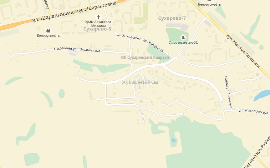 Карта сухарево